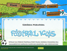 Tablet Screenshot of football-kids.com